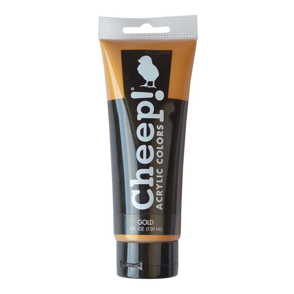 Cheep!, Acrylic Paint, 4oz, Tube, Gold